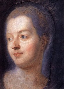 Portrait Of Madame De Pompadour — Maurice Quentin De La Tour