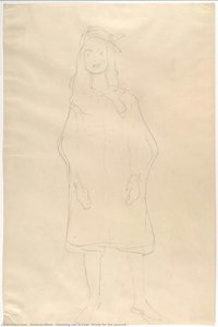 Standing Girl In Coat (study For The Portrait — Gustav Klimt