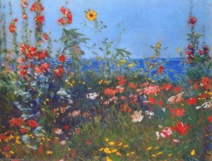 Poppies, Isles Of Shoals — Frederick Childe Hassam