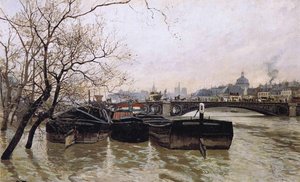 Flooding By The Seine — Frits Thaulow