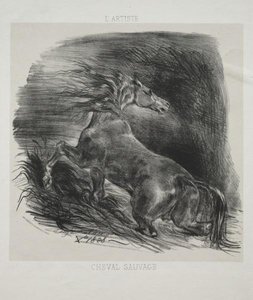 El Caballo Salvaje — Eugène Delacroix