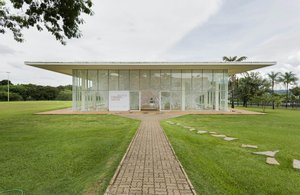 Outside View Of Glass Pavilion — Shiota Chiharu