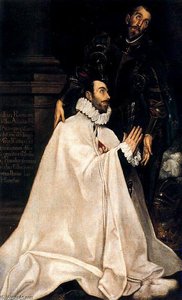 Julián Romero De Las Azanas And His Patron Saint — El Greco