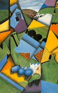 Landscape At Ceret — Juan Gris, Cubism