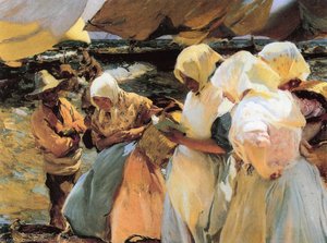 Valencian Fishwives — Joaquín Sorolla Y Bastida, Impressionism