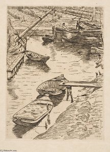 Ships In A Canal — Floris Verster