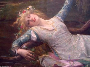 Ophelia Detail — Alexandre Cabanel