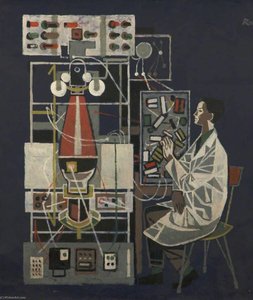 Scientist At Lab Bench — Cliff Rowe