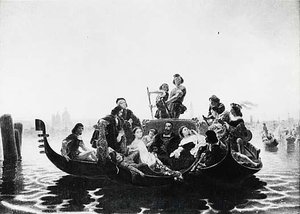 Titian On The Lagoons, (painting) — Emanuel Gottlieb Leutze