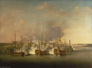 Bombardment of the Morro Castle, Havana, 1 July 1762