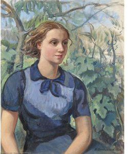 Portrait Of Katya — Zinaida Serebriakova