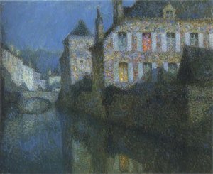 Full Moon On The River — Henri Le Sidaner