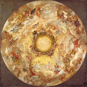 St. Agnes Is Received Into Heaven — Detto Baciccio Giovanni Battista Gaulli, Baroque