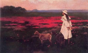 Girl With Goats
