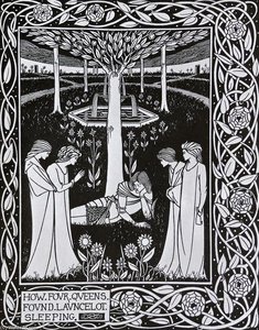 How Four Queens Found Launcelot Sleeping — Aubrey Vincent Beardsley