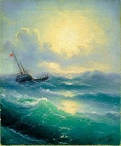 Sea (study) — Ivan Konstantinovich Aivazovsky