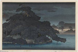 Evening Rain at Karasaki