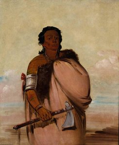 Ah' Sho Cole, Rotten Foot, A Noted Warrior — George Catlin