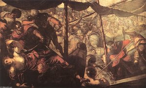 Batalla Entre Turcos Y Cristianos — Jacopo Tintoretto