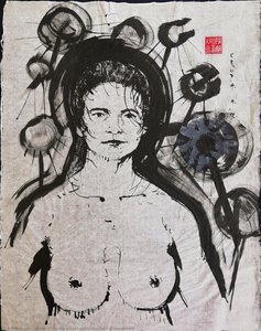 The Big Breast Girl In The Field Of Dandelions — Krupa