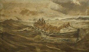 'the Bob Newbon' Lifeboat — Charles Napier Hemy