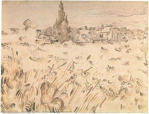 Wheat Field With Cypresses — フィンセント・ファン・ゴッホ, Post-impressionism