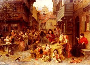 In The Schtetl — Ludwig Knaus