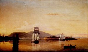 Camden Mountains From The South Entrance To Harbor (also Known As Off Camden) — Fitz Henry Lane