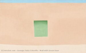 Wall With Green Door — Georgia O'keeffe
