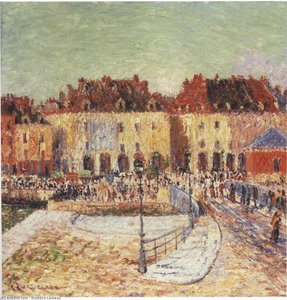 Fish Market At Dieppe — Gustave Loiseau