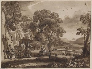 The Judgment Of Paris — Claude Lorrain (claude Gellée), Baroque Landscape