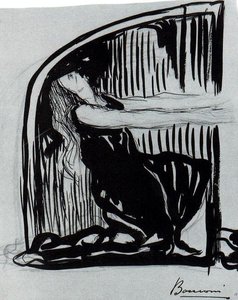 Kneeling Allegorical Figure — Umberto Boccioni