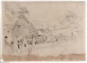 Farm Yard Isle Of Man — Julian Alden Weir