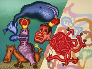 Neptune And The Octopus Painter — Peter Saul