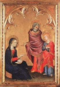 Christ Returning To His Parents — Simone Martini, Late Gothic
