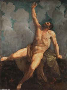 Hercules On The Pyre — Reni Guido (le Guide), Baroque Classicism