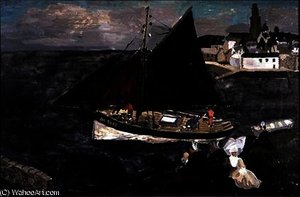 Treboul, french crab boat