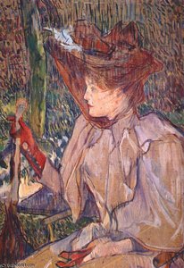 Woman With Gloves (honorine P) - — Henri De Toulouse-lautrec