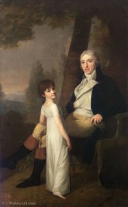 The Leipzig merchant Jaques Ferdinand Dufour-Feronce with his daughter Constance Aimée