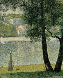 El Sena En Courbevoie — Georges Pierre Seurat, Neo-impressionismo
