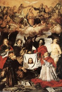 Coronation Of The Virgin With Saints — Giovanni Serodine