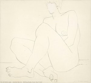 Sitting Nude from the Front