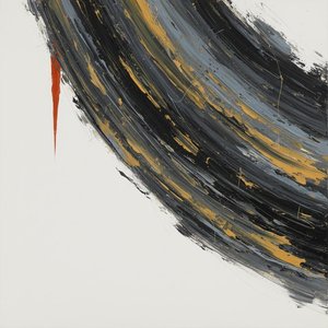 Monolithic Shadows In Ochre: A Singular Study Of Kinetic Tension And Melancholy — Christian Noiret, Contemporary Abstract Painting
