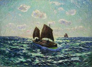 Fishing Boat In Brittany — Henri Moret
