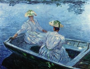 The Blue Row Boat — Клод Моне, Impressionism