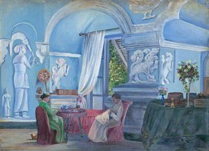 Im Alten Palast, Kandy, Ceylon (sri Lanka) — Marianne North