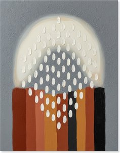Ethereal Halo Over Earthbound Monoliths In A Meditative Study Of Light And Texture — David Moreau