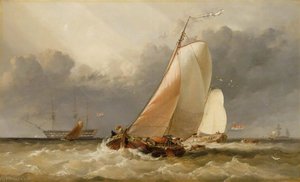 Dutch Yachting On The Zuider Zee — Edward William Cooke