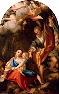 Madonna della scodella (after Correggio)