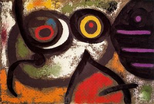 Mujer Y Pájaro — Joan Miró, Surrealist Abstraction